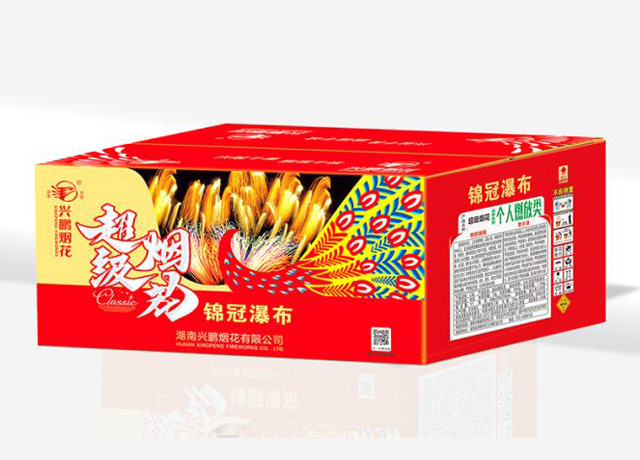 超级烟花80发锦冠瀑布
